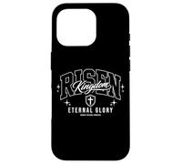 Risen Kingdom Eternal Glory Christian Faith Varsity Letter Case for iPhone 16 Pro