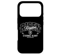 Risen Kingdom Eternal Glory Christian Faith Varsity Letter Case for iPhone 17 Pro