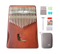RISEN LIFE Capybara Couch Potato Kalimba Red-Brown 17 Keys,Thumb Piano, Metal Keys with Precision Scale Engraving, Carrying Case,Small Musical Instrument, Gifts For Beginner, Music Love