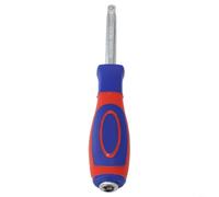RiseNova 1/4 Inch Socket Wrench with Tail Hole, 150mm Chrome Vanadium Steel | Cr-V Steel,Red Ergonomic Grip,Fits 6.3mm Drive,Auto Repair Tool