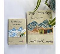 RISEON Set of 2 Handicrafts Nepali Handmade Vintage Lokta Paper Journal Diary Notebook Planner, Made in the Himalayas of Nepal (Nepal Himalaya)