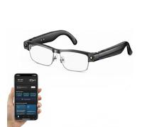 RisePlus AI Smart Glasses with ChatGPT, No WiFi Required & Smart Color-Change Lenses | 8MP Camera Recording Glasses & Sunglasses Camera | Real-Time Translation, Bluetooth & Open-Ear Audio