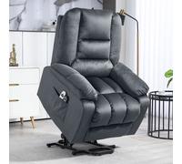 HOMCOM Lift Chair with Vibration Massage, Heat, Quick Assembly, Grey