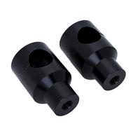 riser Motorcycle 1" 25mm Shorty Round Handlebar Riser Bar Clamp For Shadow 750 Aero VTX 1300 C(Black)