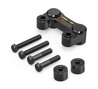 Riser Mount Clamps Adapter For Road For Glide For FLTRX Handlebar Riser Pull Back Plate King FLHR Low Rider S 114/117 Softail Standard Street Bob FXBB(Orange)