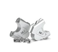 Riser Mounting Kit Motorcycle Handlebar Rise For NX400 NX500 2023 2024 NX 400 500Lift Riser Clamp Extension Drag Bar Adapter Regulator.(Silver1)