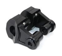 Risers Clamp Motorcycle Handle Bar Riser For Harley Sportster Dyna Super Glide Springer Softail V-Rod Handlebar Risers 25.4mm Back Move(Silver)