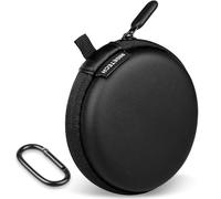 RISETECH Circular Earbud Case Wired Earphone Case Holder Hard EVA Small Zipper Pouch Compatible with in Ear Monitor, KZ ZS10 PRO IEM, Shure SE215-CL, Sennheiser IE 200 IE 300, CCZ Melody, EarPods