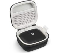 RISETECH Earbud Case Compatible with Beats Powerbeats Pro 2 Wireless Bluetooth Earbuds, Portable Travel Hard Shell Earphone Case - with Clip (Black)