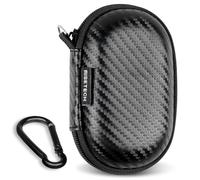 RISETECH Earbud Case Holder Earphone Case Wired Headphone Storage Pouch Hard EVA Small Zipper Bag Compatible with Oval Wireless Earbuds, Beats Studio Buds, TOZO Golden X1, Soundcore Space A40