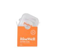 RiseWell Scrubby Tooth Floss - Natural PFAS Free Floss for Teeth with Hydroxyapatite and Xylitol - Dentist-Formulated Plaque Remover for Teeth - Vegan, Expanding Dental Flossers, Mint Waxed, 30 Yards