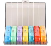 RISF Weekly Pill Box 7 Days 3 Compartments Pill Box 7 Days Morning Noon Evening, 21 Compartments Medicine Box with Large for Vitamins and Medicines