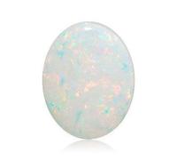 RISHAB GEMSTORE, 4.25 Ratti / 3.88 Carat Natural Fire Opal Stone Rashi Ratna Original Laboratory Certified, Unheated, Untreated Quality Gemstone, for Astrological Purposes,