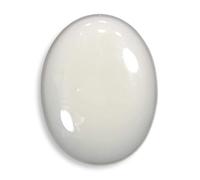 RISHAB GEMSTORE 8.25 Ratti / 7.62 Carat Natural White Opal Stone Rashi Ratna Original Laboratory Certified, Unheated, Untreated Gemstone, for Astrological Purposes, Free Size,