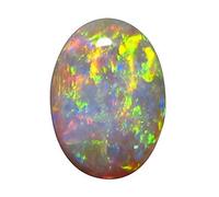 RISHAB GEMSTORE, 9.25 Rat Natural Fire Opal Stone Original Lab Certified Unheated for Astrological Purposes, Natural Australian Fire Opal, Loose Opal, Stone