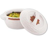 Rishabh Insulated Casserole HotPot Thermal Serving Bowl Keeps Food Hot or Cold for Long Hours, Outer Body of Plastic Inside Body of Stainless Steel (5000 ml)