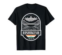 Rishikesh India Panel Emblem Travel Souvenir T-Shirt