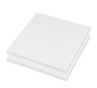 RISHORI 2 pcs White PA6 Nylon Sheet 200mm x 200mm, 2-4mm Thick PA6 Engineering Nylon Plate for Engineering Manufacturing,200x200x4mm