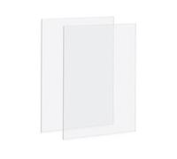 RISHORI 2PCS Acrylic Sheets Sturdy Lightweight Clear Panels Exceptional Clarity Different Sizes for Creating Wedding Table Numbers Thickness 1mm,350mmx400mm
