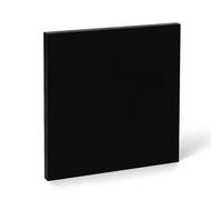 RISHORI Black Polypropylene Sheet, PP Board, 3mm Thickness, Suitable for Chemical Fields, Insulating Gaskets, and Car Body Panels,10×10cm