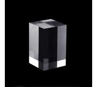 RISHORI Clear Acrylic Square Cubes Blocks 6X6cm Rectangular Display Stand Solid Base Risers Modern Simple Design for Home Store Gallery Office,7cm