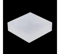 RISHORI Frosted Clear Acrylic Square Cubes Blocks Crystal Square Column Display Base Light Guide Brick Rectangular Block Fine Workmanship Stand Solid Risers,50x50x25mm