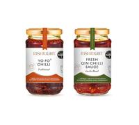 RishRight 2-in-1 Pack | Yo Po Chilli | Fresh Qin-Chilli Sauce | 400-Year-Old Recipes | No Sugar & MSG | Healthy & Tasty | Vegan | For Noodles, Dumplings, Eggs & More