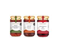 RishRight 3-in-1 Ultimate TasteBox | Yo Po Chilli | Fresh Qin-Chilli Sauce | Qin-Oil | 400-Year-Old Recipes | No Sugar | Healthy & Tasty | Vegan | For Noodles, Dumplings, Eggs & More