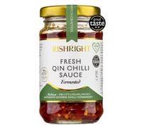 RishRight Fresh Qin Chilli Sauce 160g | Great Taste Award | Fermented Hot Sauce | Savoury, Tangy, Fruity | Perfect For Cheese, Eggs, Seafood, Stir Fry, Dumplings & Chinese Noodles | Clean & Tasty