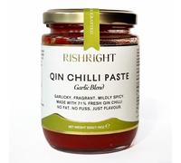 RishRight Qin Chilli Paste with Garlic Blend | Single Origin Qin Chilli | Garlicky, Fragrant, Medium Spicy | No Fat. No Fuss. Just Flavour | Premium Quality | Versatile Usage | 220g