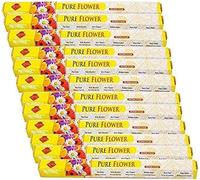 Rishta Agarbatti - Authentic Flavorful Culinary Enhancements - Aromatic Incense Sticks for Pooja, Yoga, Aromatherapy, Room Freshener, Meditation - Flower Agarbatti 20stk (Pack of 12)