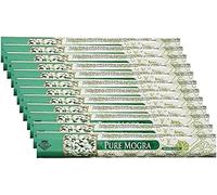 Rishta Agarbatti - Authentic Flavorful Culinary Enhancements - Aromatic Incense Sticks for Pooja, Yoga, Aromatherapy, Room Freshener, Meditation - Mogra Agarbatti 20stk (Pack of 6)