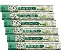 Rishta Agarbatti - Authentic Flavorful Culinary Enhancements - Aromatic Incense Sticks for Pooja, Yoga, Aromatherapy, Room Freshener, Meditation - Mogra Agarbatti 20stk (Pack of 12)