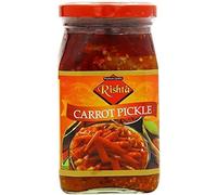 Rishta Various Flavoured Pickles, Chutney, Paste - Authentic Flavorful Culinary Enhancements - Perfect as Side Condiment for Any Indian Dish - Natural Sweetener - Carrot Pickle 400g (Pack of 1)
