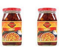 Rishta Various Flavoured Pickles, Chutney, Paste - Authentic Flavorful Culinary Enhancements - Perfect Side Condiment For Indian Dish - Sugarcane Flavor Dessert Addition - Katki 450g (Pack of 2)