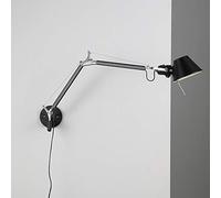 Rishx Adjustable Long Swing-Arm Wall Sconces Lighting Modern Minimalist Metal E27 Wall-Mounted Working Lamp Study Bedroom Living Room Reading Wall Light (Color : Black)