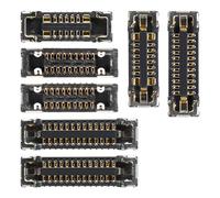 Risidamoy 7 Pcs for iPhone 11 RRO Replacement Motherboard Socket Connection B Kit Includes Front Camera Infrared Dot Matrix On/Off Power Sockets Ultra Wide Angle Telephoto Camera Connector