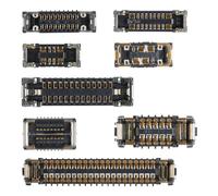 Risidamoy 8 Pcs Motherboard Socket Connector B Kit for iPhone XR Comprise Loud Speaker Wireless Charging Port Replacement SIM LCD Touch Connection on/Off Power Battery Outlet for iPhonexr