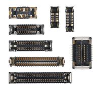 Risidamoy 8 Pieces for iPhone Xs Motherboard Connection Socket Kit B Including On/Off Power Volume Button Loud Speaker Charging Port LCD Touch Replacement for iPhoneXS Battery Telephoto Camera Outlet