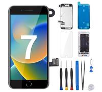 Risidamoy for iPhone 7 Screen Replacement with Home Button 4.7" Black LCD