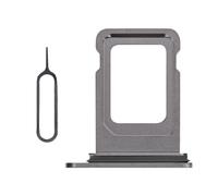 Risidamoy for iPhone X Black SIM Card Slot Replacement for iPhone 10 Card Tray Holder Adapter Single SIM Version with Waterproof Rubber Ring Repair Fix Kit Card Removal Tool for A1865 A1901 A1902