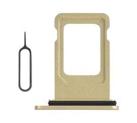 Risidamoy for iPhone XR Gold SIM Card Tray Holder Replacement Single SIM Version for iPhoneXR Card Slot with Waterproof Rubber Ring Repair Tool Fix Kit SIM Ejector for A1984 A2105 A2106 A2107 A2108