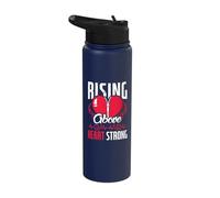 Rising Above Heart Strong - Open Heart Surgery Stainless Steel Insulated Water Bottle