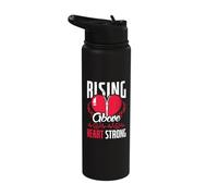 Rising Above Heart Strong - Open Heart Surgery Stainless Steel Insulated Water Bottle