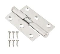 Rising Butt Door Hinges Stainless Steel Left Right Bathroom | These rising butt hinges elevate the door slightly to clear carpets and allow quick removal without unscrewing.