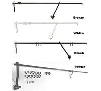 Rising Door Portiere Rod Durable And Strong (Bronze 42" (106cm) Long)