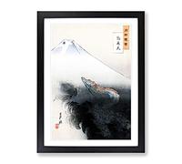 Rising Dragon By Ogata Gekko Asian Japanese Framed Print | A2 Black Framed Wall Art | Ready to Hang | Asian Nature Picture | Living Room Bedroom Lounge Office
