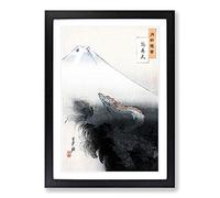 Rising Dragon by Ogata Gekko Framed Print | A2 Black Framed Wall Art | Ready to Hang | Modern Nature Picture | Living Room Bedroom Lounge Office