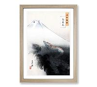 Rising Dragon by Ogata Gekko Framed Print | A2 Oak Framed Wall Art | Ready to Hang | Modern Nature Picture | Living Room Bedroom Lounge Office