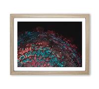 Rising Dreams In Abstract Modern Art Framed Print | A2 Oak Framed Wall Art | Ready to Hang | Abstract Fantasy Picture | Living Room Bedroom Lounge Office
